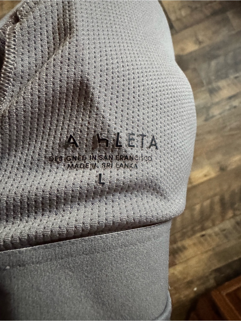 Athleta Taupe Floral Strappy Sports Bra - Picture 6 of 6